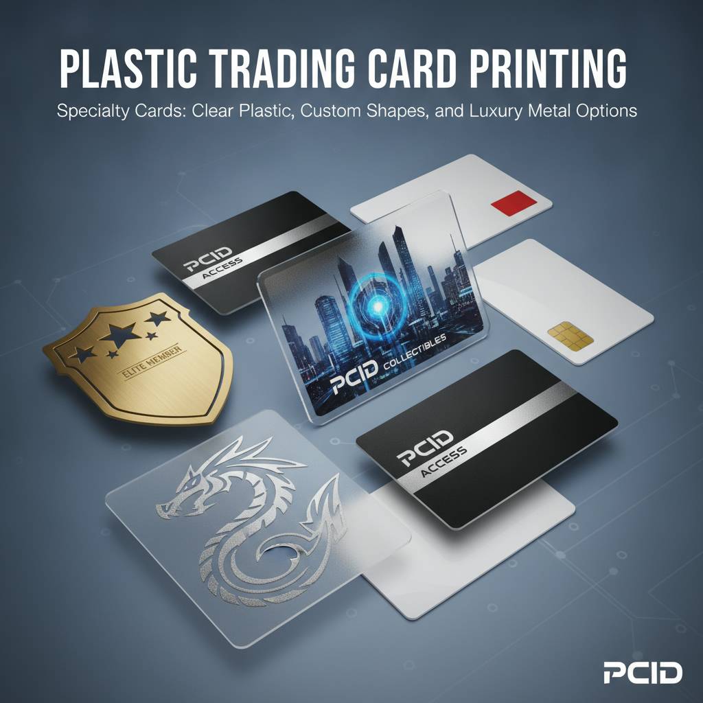 Specialty Cards: Clear Plastic, Custom Shapes, and Luxury Metal Options