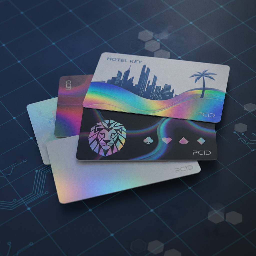Hotel Key Cards and Casino Player Cards with Holographic Flair